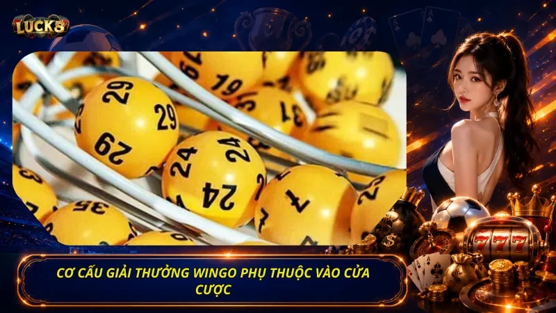 Cơ cấu giải thưởng Wingo phụ thuộc vào cửa cược