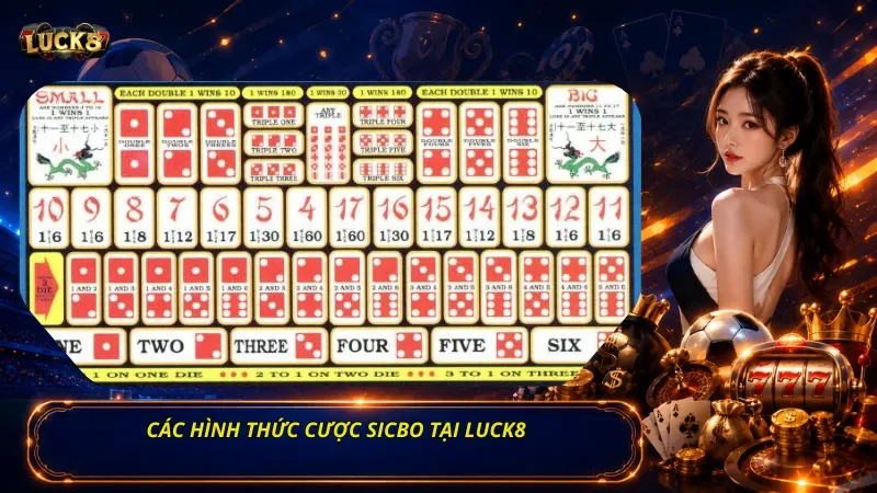 Các Hình Thức Cược Sicbo Tại Luck8