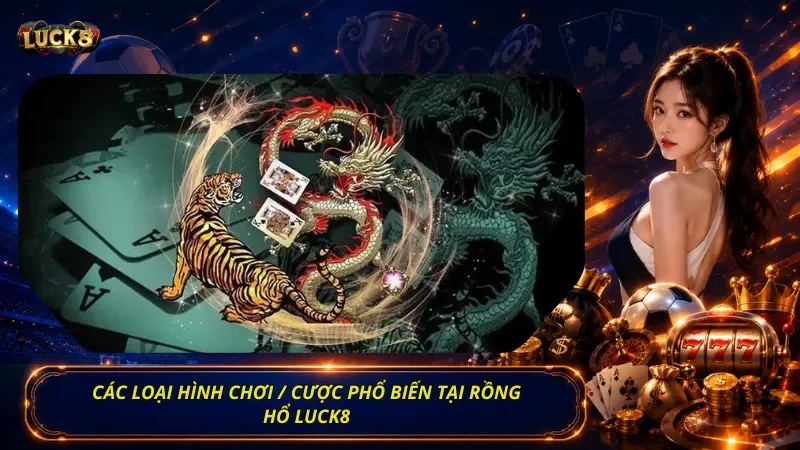 Các loại hình chơi / cược phổ biến tại Rồng Hổ Luck8