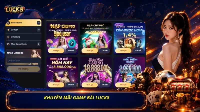 Khuyến Mãi Game Bài Luck8